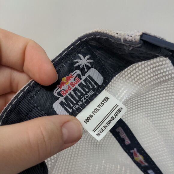 Red Bull Miami Fan Zone Snapback Mesh Back Hat Multicolor Graphic Logo - Picture 8 of 8